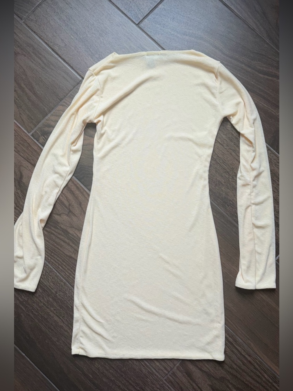 Women’s Long-Sleeve Boatneck Mini Dress - Picture 5 of 5